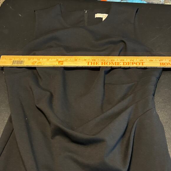 Lark & RoBlack Sleeveless Sheath Dress Size 10 Side Ruching Career Cocktail - Picture 4 of 7